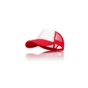 Variante rouge - Casquette personnalisable Faidon avec logo - 5 panneaux