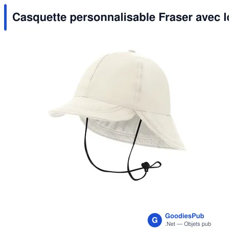 Casquette personnalisable Fraser avec logo - Accessoire B2B