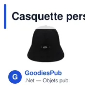 Casquette personnalisable Fraser avec logo - Accessoire B2B - Miniature 12