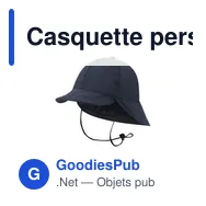 Casquette personnalisable Fraser avec logo - Accessoire B2B - Miniature 9