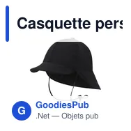 Casquette personnalisable Fraser avec logo - Accessoire B2B - Miniature 10