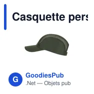 Casquette personnalisable en microfibre avec logo - Casquette Hakos - Miniature 12