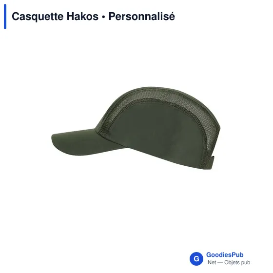 Casquette personnalisable en microfibre avec logo - Casquette Hakos - Image 12