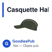 Casquette personnalisable en microfibre avec logo - Casquette Hakos - Miniature 4