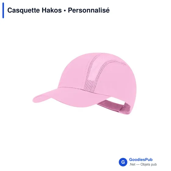 Casquette personnalisable en microfibre avec logo - Casquette Hakos - Image 5