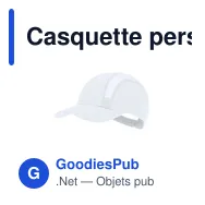 Casquette personnalisable en microfibre avec logo - Casquette Hakos - Miniature 9