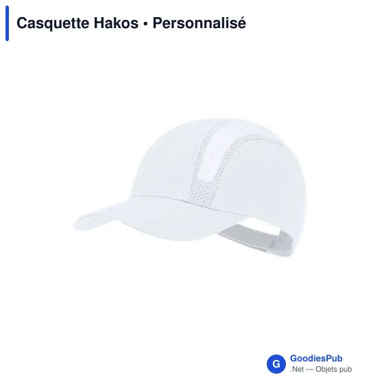 Casquette personnalisable en microfibre avec logo - Casquette Hakos - Image 9