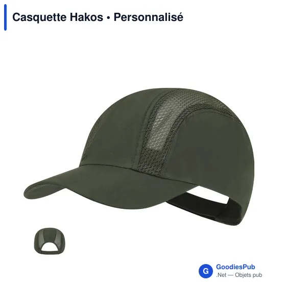 Casquette personnalisable en microfibre avec logo - Casquette Hakos - Image 10