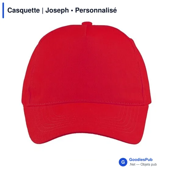 Casquette personnalisable en coton avec logo - Joseph - Image 3