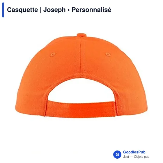 Casquette personnalisable en coton avec logo - Joseph - Image 7