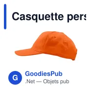 Casquette personnalisable en coton avec logo - Joseph - Miniature 10