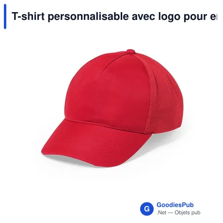 T-shirt personnalisable avec logo pour entreprises et événements