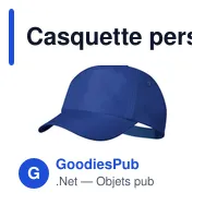 Casquette personnalisable en RPET avec logo - Casquette Keinfax - Miniature 1