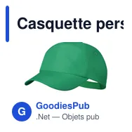 Casquette personnalisable en RPET avec logo - Casquette Keinfax - Miniature 7