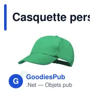 Casquette personnalisable en RPET avec logo - Casquette Keinfax - Miniature 8