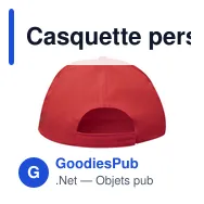 Casquette personnalisable en RPET avec logo - Casquette Keinfax - Miniature 10
