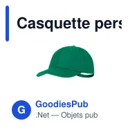 Casquette personnalisable en polyester recyclé avec logo - Orban - Miniature 1