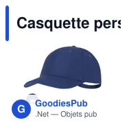 Casquette personnalisable en polyester recyclé avec logo - Orban - Miniature 2