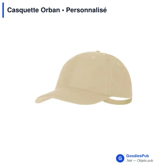 Casquette personnalisable en polyester recyclé avec logo - Orban - Image 5