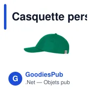 Casquette personnalisable en polyester recyclé avec logo - Orban - Miniature 8