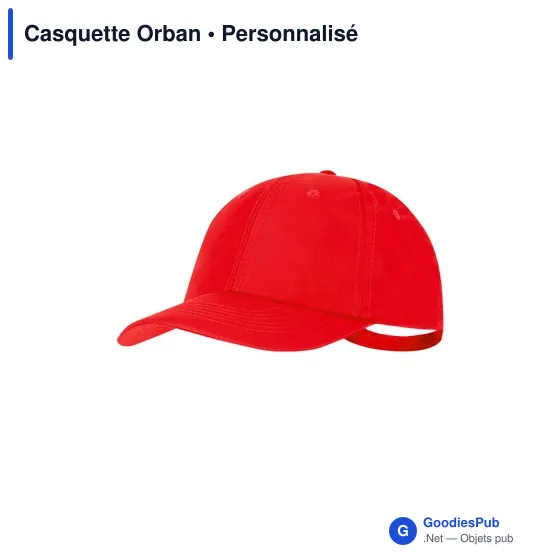 Casquette personnalisable en polyester recyclé avec logo - Orban - Image 9