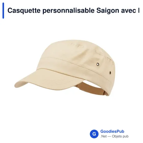 Casquette personnalisable Saigon avec logo - modèle militaire