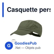 Casquette personnalisable Saigon avec logo - modèle militaire - Miniature 12