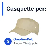 Casquette personnalisable Saigon avec logo - modèle militaire - Miniature 10