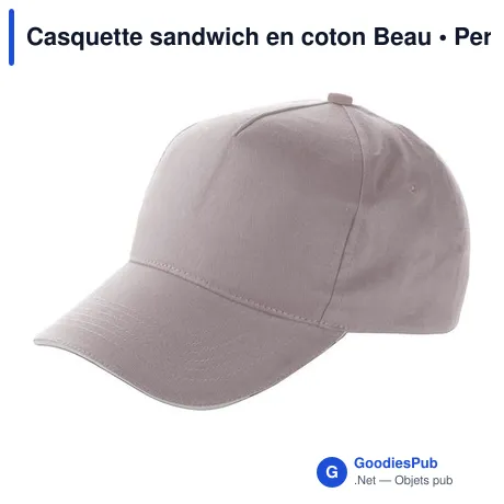 Casquette sandwich en coton Beau