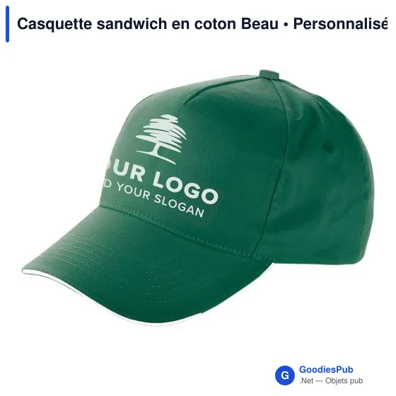 Casquette sandwich en coton Beau - Image 11