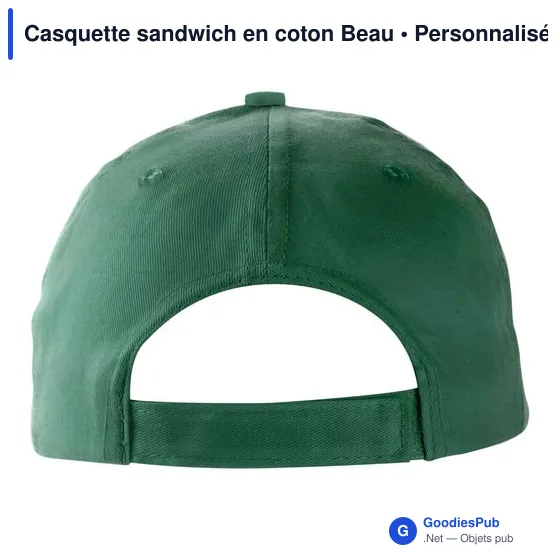Casquette sandwich en coton Beau - Image 4