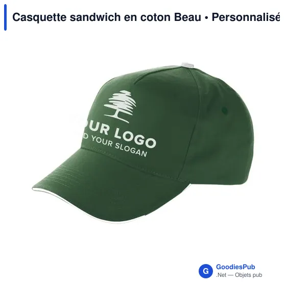 Casquette sandwich en coton Beau - Image 6