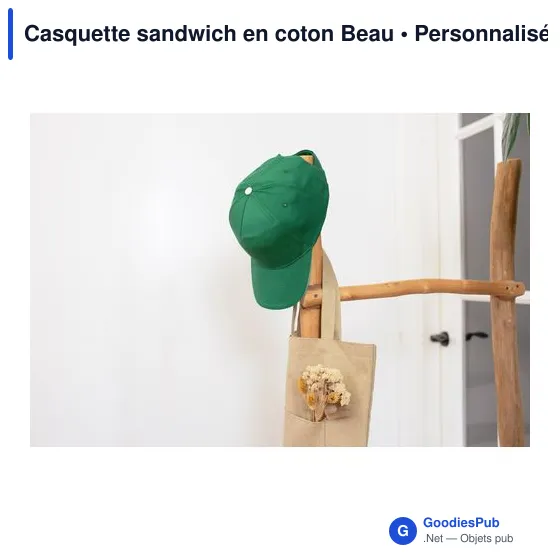 Casquette sandwich en coton Beau - Image 7