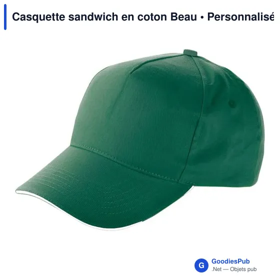 Casquette sandwich en coton Beau - Image 8