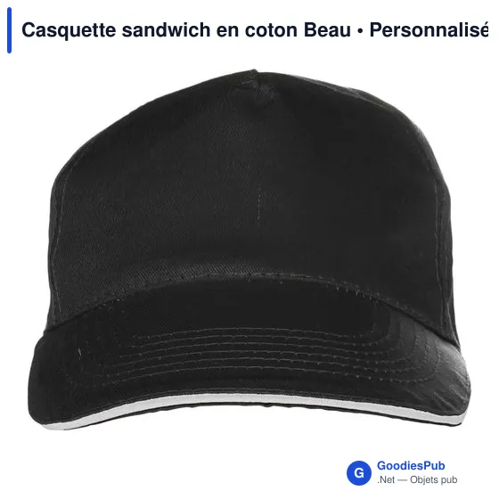 Casquette sandwich en coton Beau - Image 10
