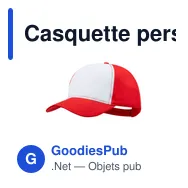 Casquette personnalisable Sodel avec logo - 5 panneaux - Miniature 11