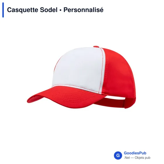 Casquette personnalisable Sodel avec logo - 5 panneaux - Image 11