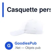 Casquette personnalisable Sodel avec logo - 5 panneaux - Miniature 4