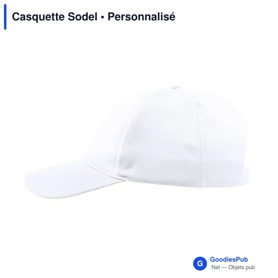 Casquette personnalisable Sodel avec logo - 5 panneaux - Image 4