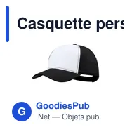 Casquette personnalisable Sodel avec logo - 5 panneaux - Miniature 6