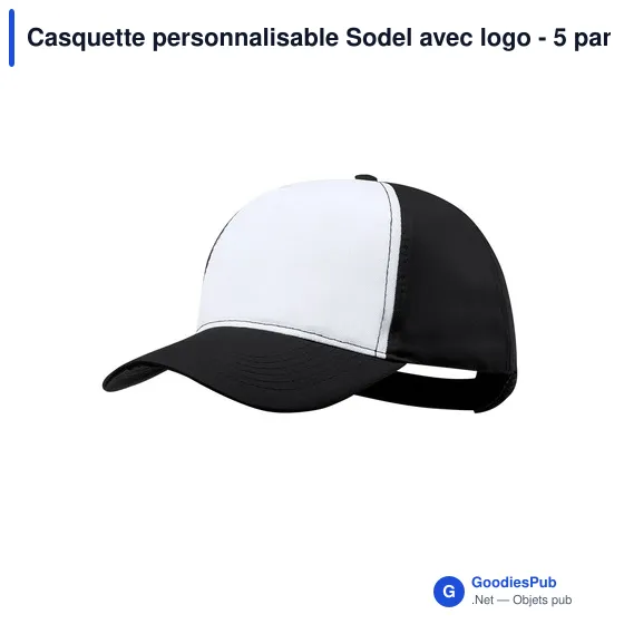 Casquette personnalisable Sodel avec logo - 5 panneaux - Image 6