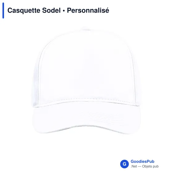 Casquette personnalisable Sodel avec logo - 5 panneaux - Image 8