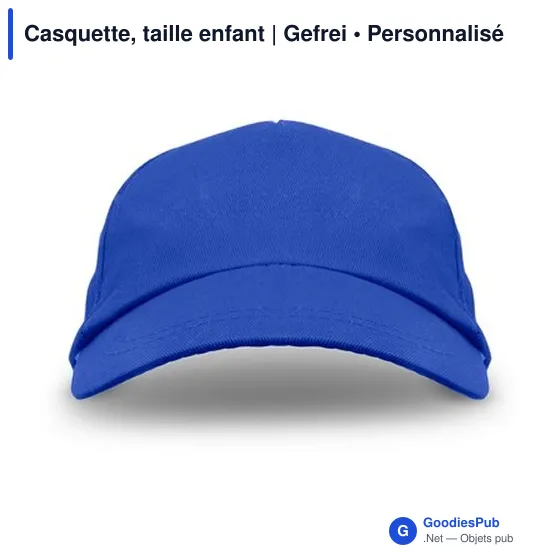 Casquette personnalisable enfant avec logo | Gefrei - Image 12