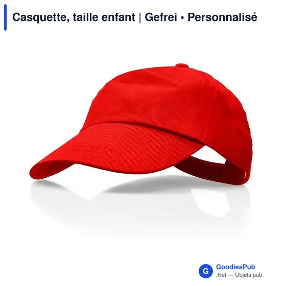 Casquette personnalisable enfant avec logo | Gefrei - Image 6