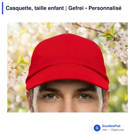 Casquette personnalisable enfant avec logo | Gefrei - Image 8