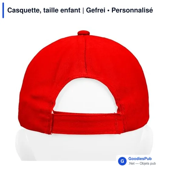 Casquette personnalisable enfant avec logo | Gefrei - Image 9
