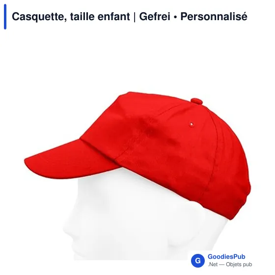 Casquette personnalisable enfant avec logo | Gefrei - Image 10