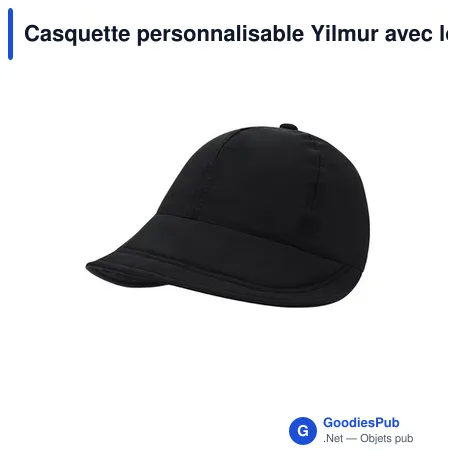 Casquette personnalisable Yilmur avec logo - Polyester résistant