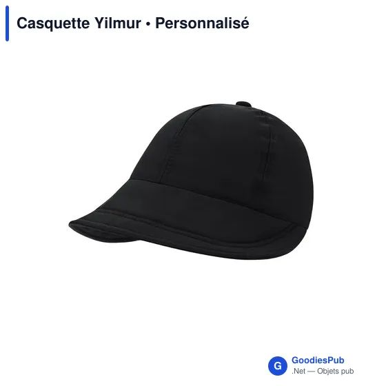 Casquette personnalisable Yilmur avec logo - Polyester résistant - Image 1