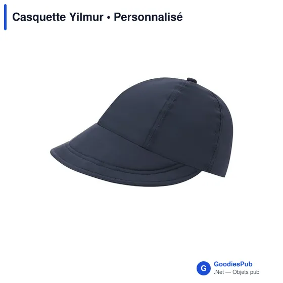 Casquette personnalisable Yilmur avec logo - Polyester résistant - Image 4